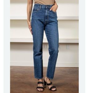 agolde PINCH WAIST JEANS HIGH RISE KICK size 26 blue